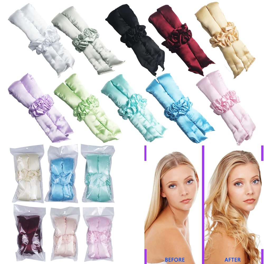 

Heatless Curlers Headband Lazy Curler Hair Rollers No Heat Sleep Overnight Curls Waves Women Perm Rods Magic Curling Hair Tools