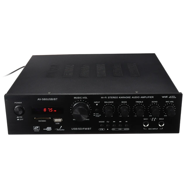 

Цифровой усилитель для дома, Hi-Fi, FM, USB, SD светодиодный 220 В