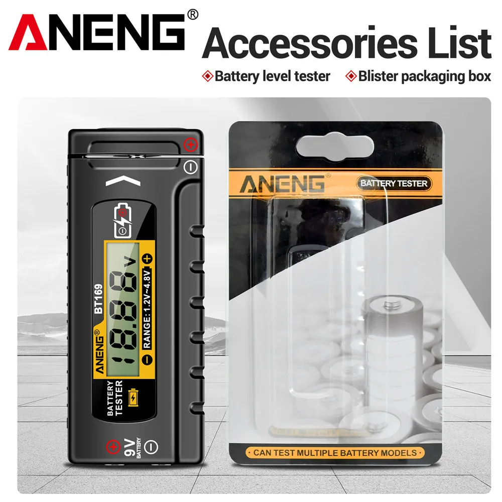 

ANENG BT169 Цифровой Тестер Батарей