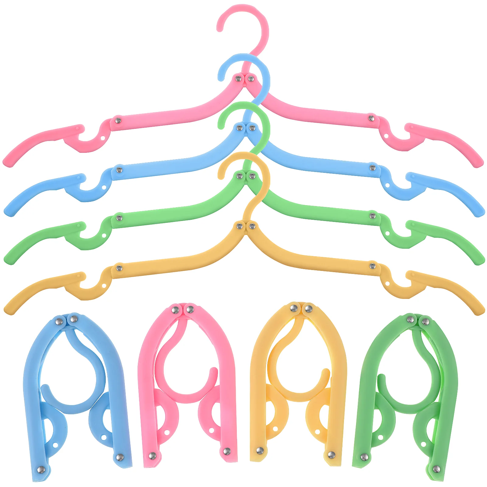 

Hangers Travel Clothes Folding Portable Foldablecoat Hanger Accessories Drying Rack Collapsible Retractableretracted Savers