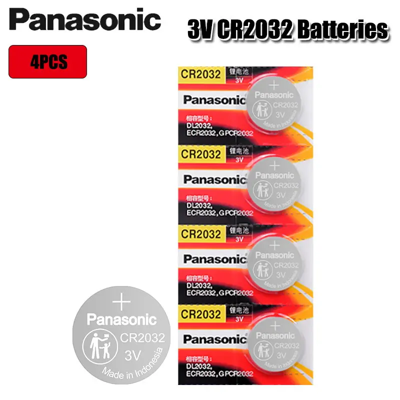 

PANASONIC 2020 Акция Новинка 4 шт. 3 в CR2032 CR 2032 батареи монетные элементы часы калькулятор компьютер