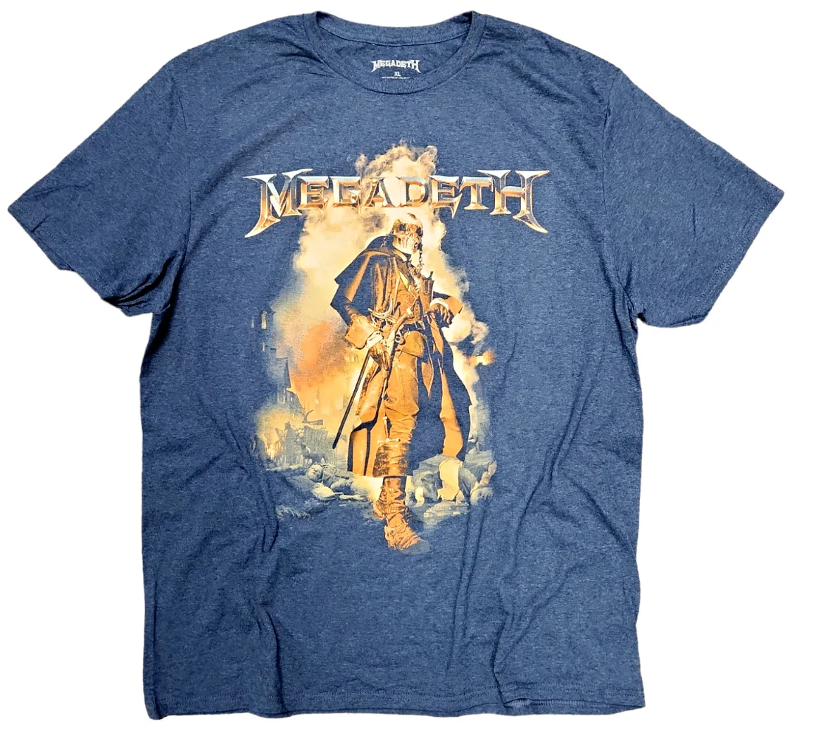 Мужская футболка MEGADEATH Лицензированная цвет Хезер размер XL только Новинка