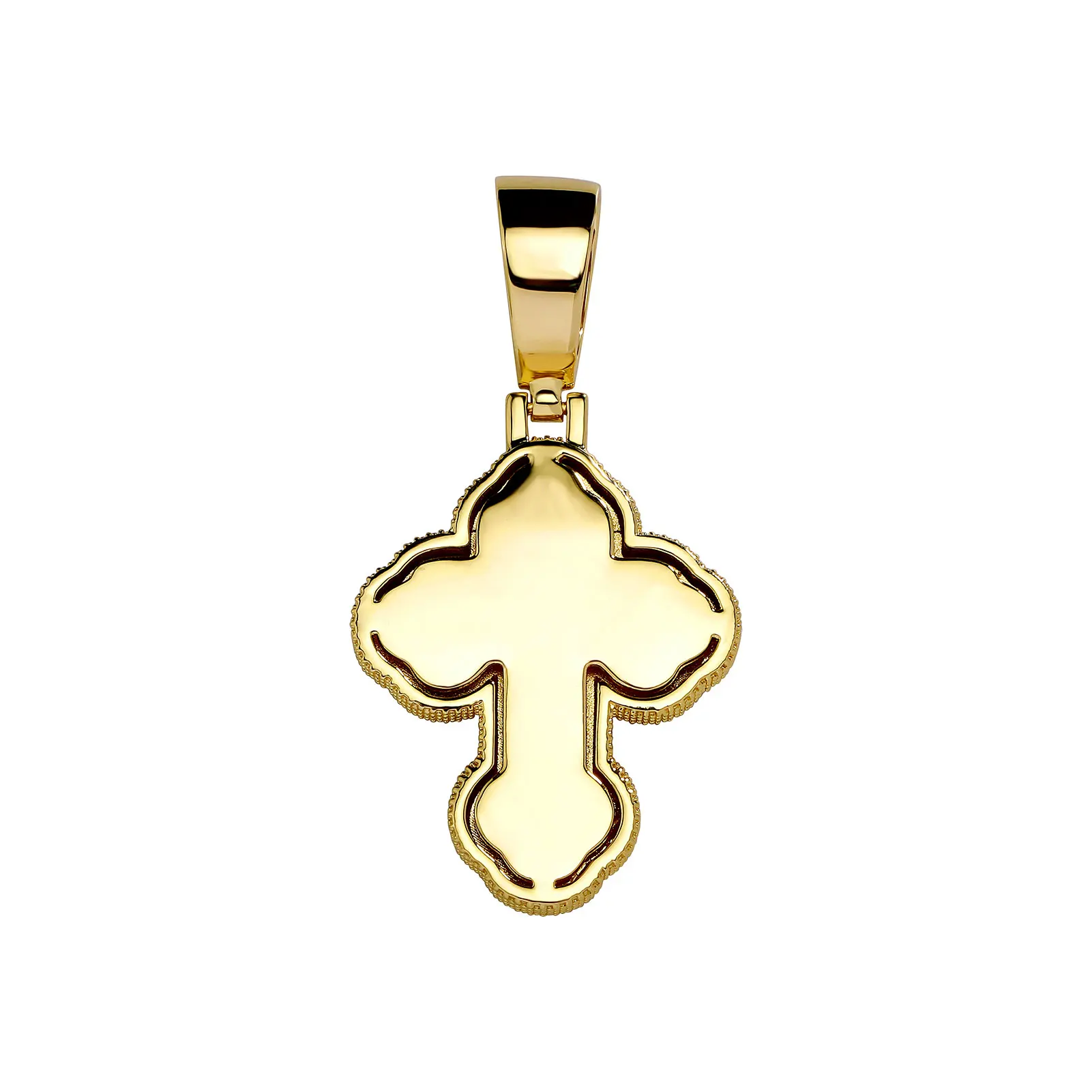 JINAO 2024 новинка хип-хоп кубический циркон со льдом однотонная задняя часть круглый