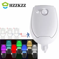 led smart pir motion sensor toilet seat night light 7 colors waterproof backlight for toilet bowl luminaria lamp wc toilet light