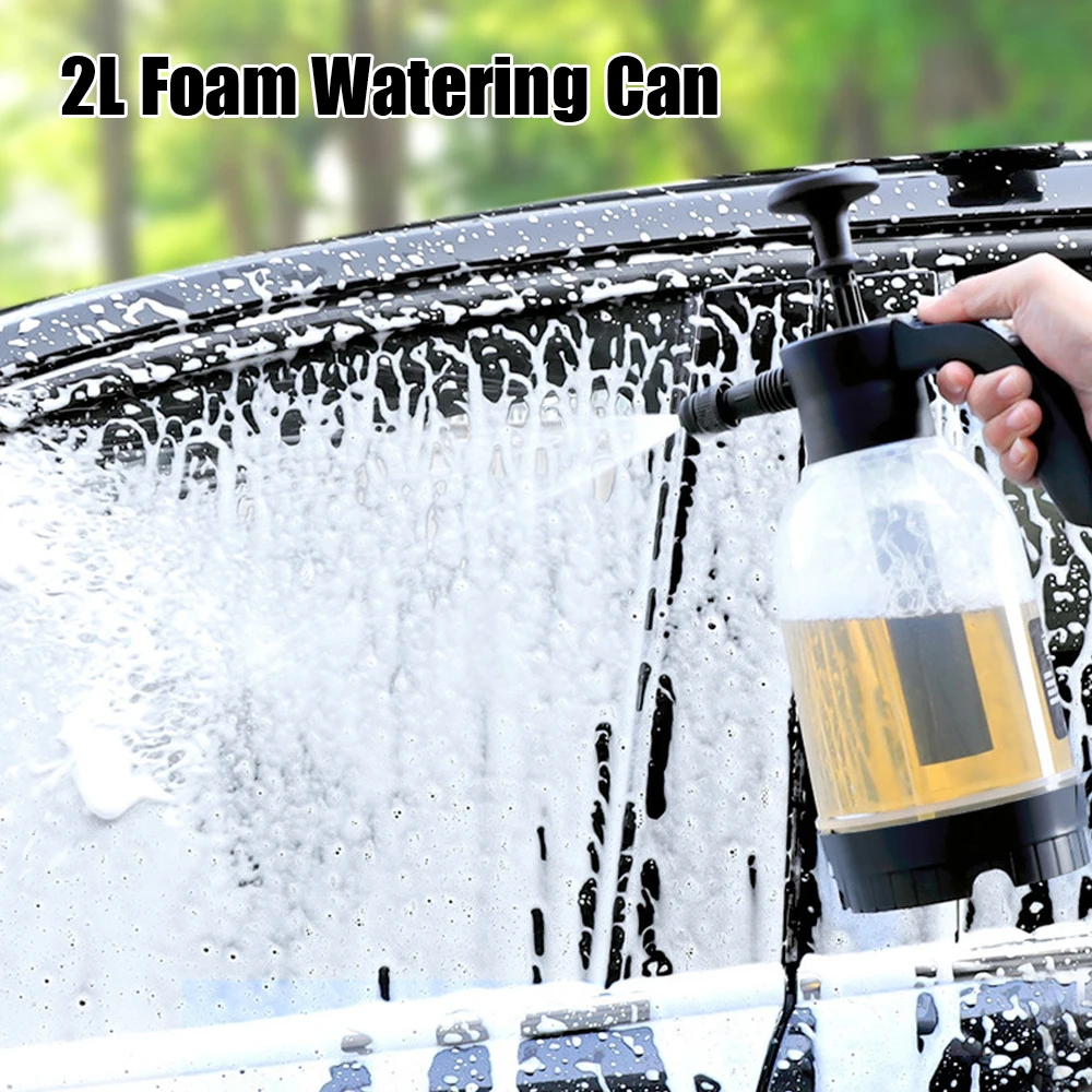 

Manual Sprayer Foam Nozzle Bottle Watering Cans Car Washing Foam Sprinkling Pot Foam Sprayer 2L Foam Cars Watering Washing Tool