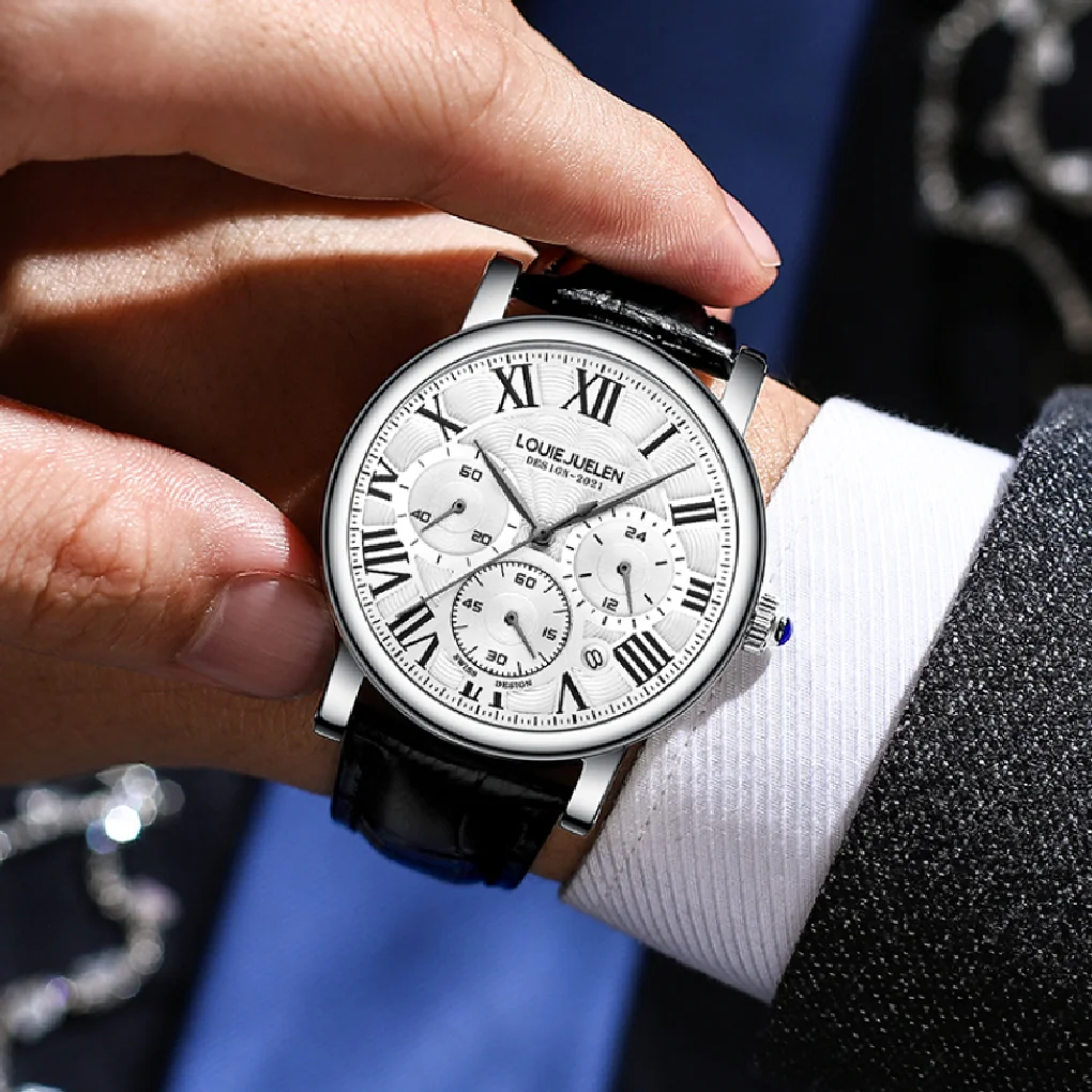 

Fashion man watches Business watch for men Date Waterproof Chronograph Male Clock Luxury Brand Mens Wristwatch relogio masculino