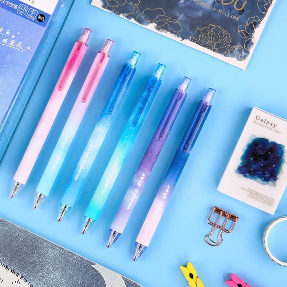 

1pcs Novelty Starry Gel Pen Color Constellation Pens For Kids Girl Gift School Office Supplies Kawaii Statione X8g8
