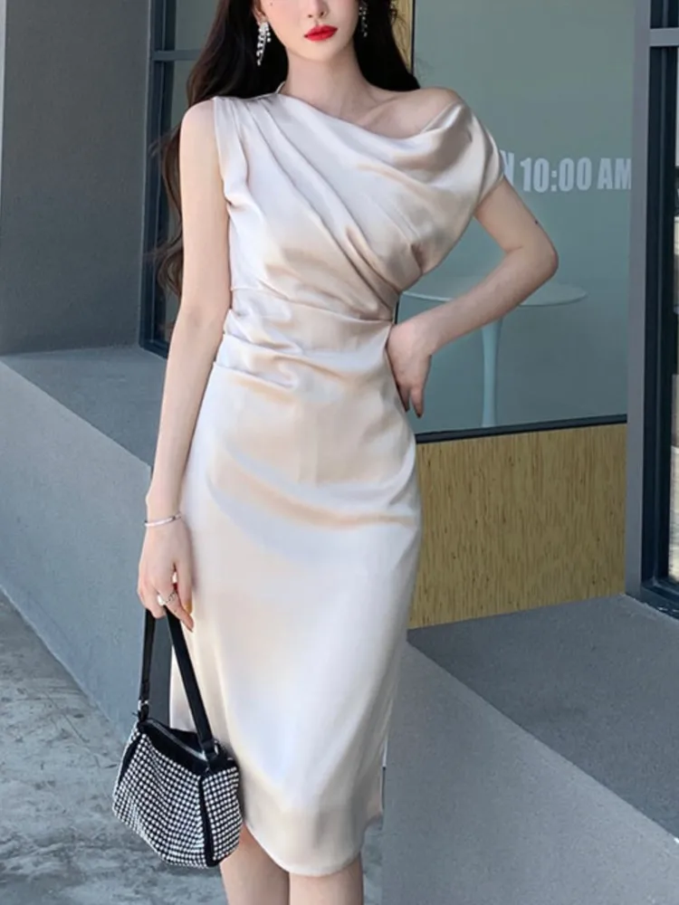 

Summer Off Shoulder Sexy Dress For Women Party Elegant Fashion Outfits Office Lady Bodycon Clothing Vestidos