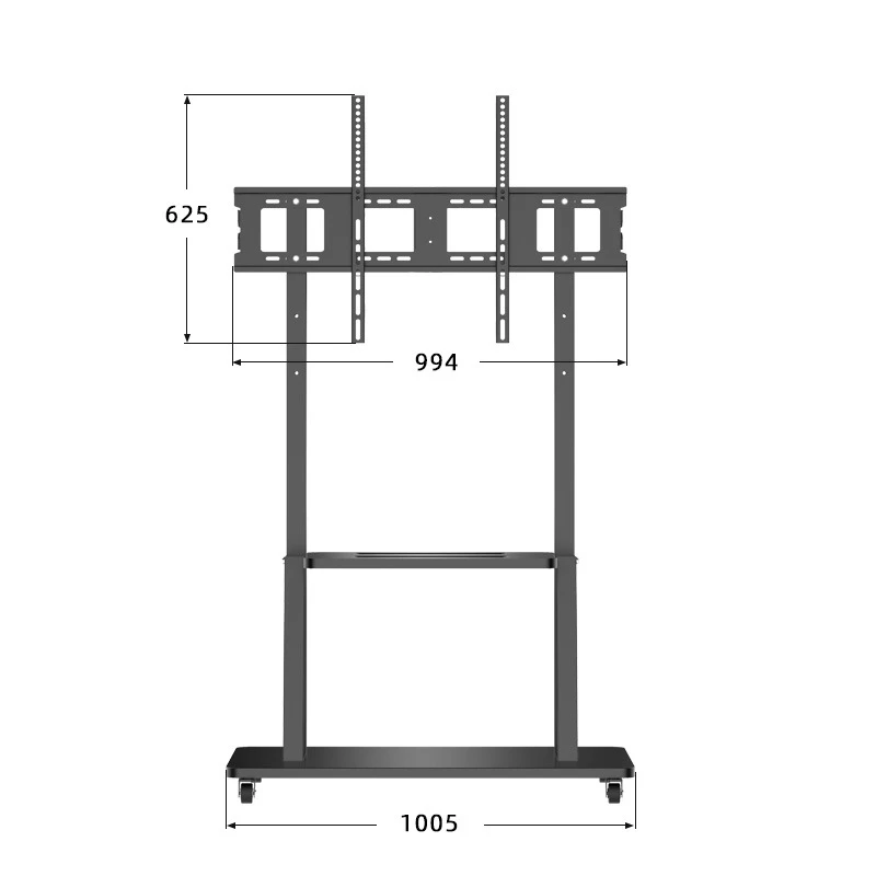 Universal Tv Cart Free Lifting With Mobile Wheels Holder Vesa900* 600mm