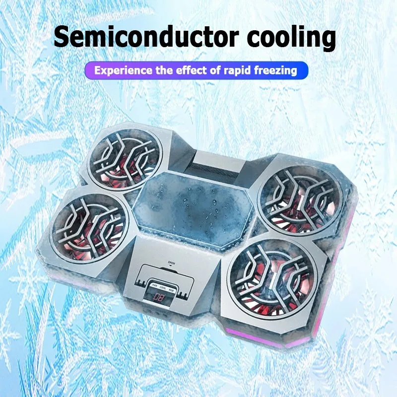 Подставка для охлаждения ноутбука 21 дюйм полупроводниковый четырехъядерный