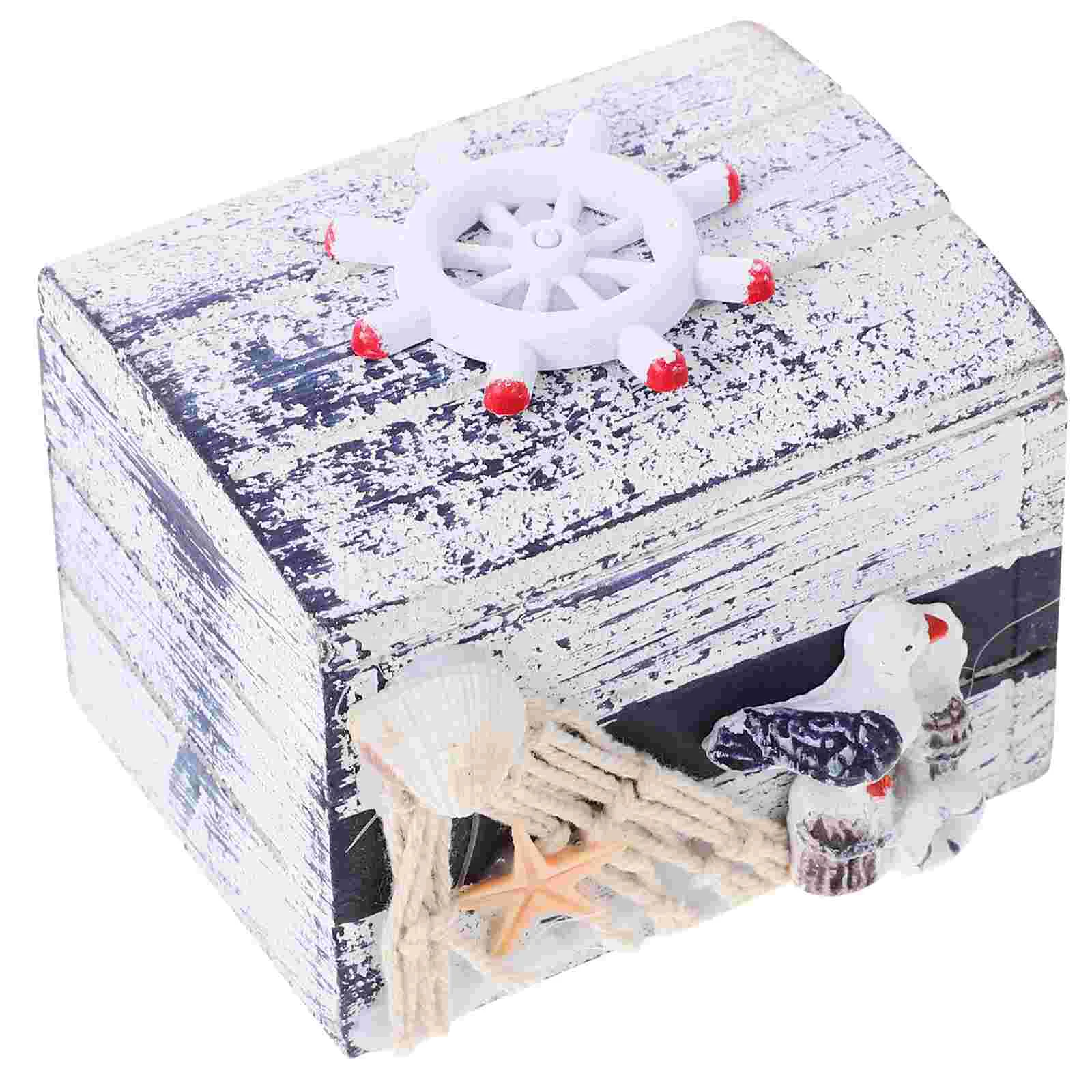 

Decor Bedroom Trinket Case The Mediterranean Wooden Jewelry Storage Organizer Necklace