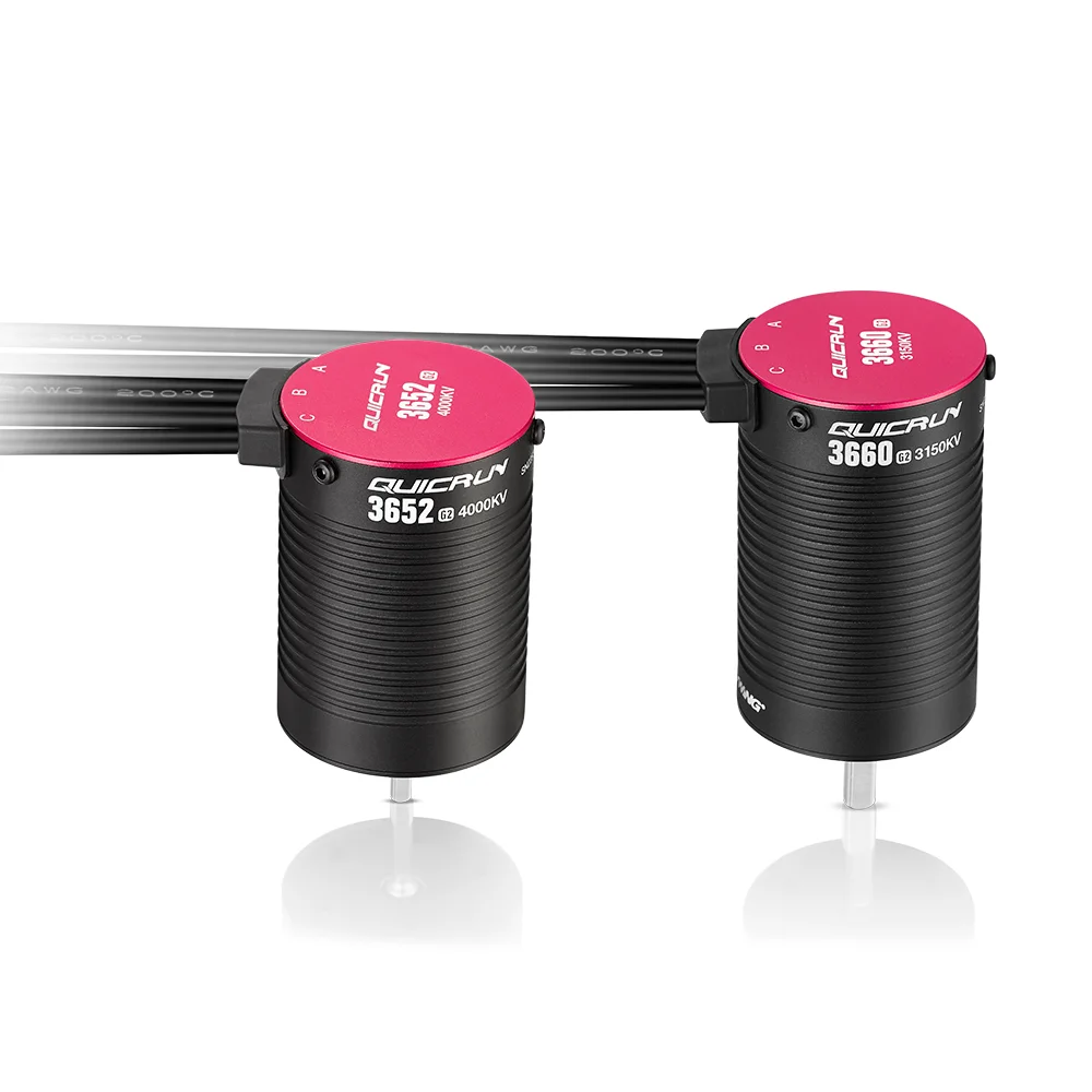 Бесщеточный двигатель HobbyWing quirun 3652/3660 SL G2 КВ/кв 2-3S LIPO для 1/10 радиоуправляемого автомобиля