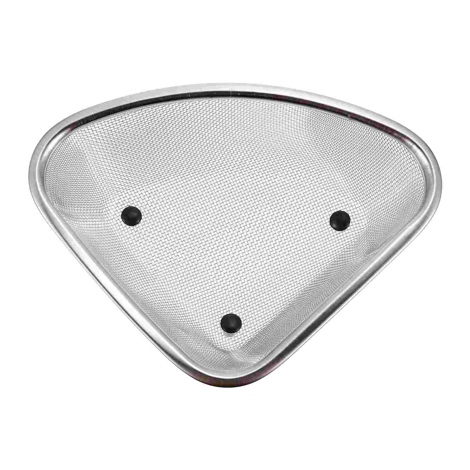 

Sink Strainer Basket Corner Colander Mesh Kitchen Drain Holder Rack Triangular Shelf Drainer Bowl Brush Storage Sponge Fine