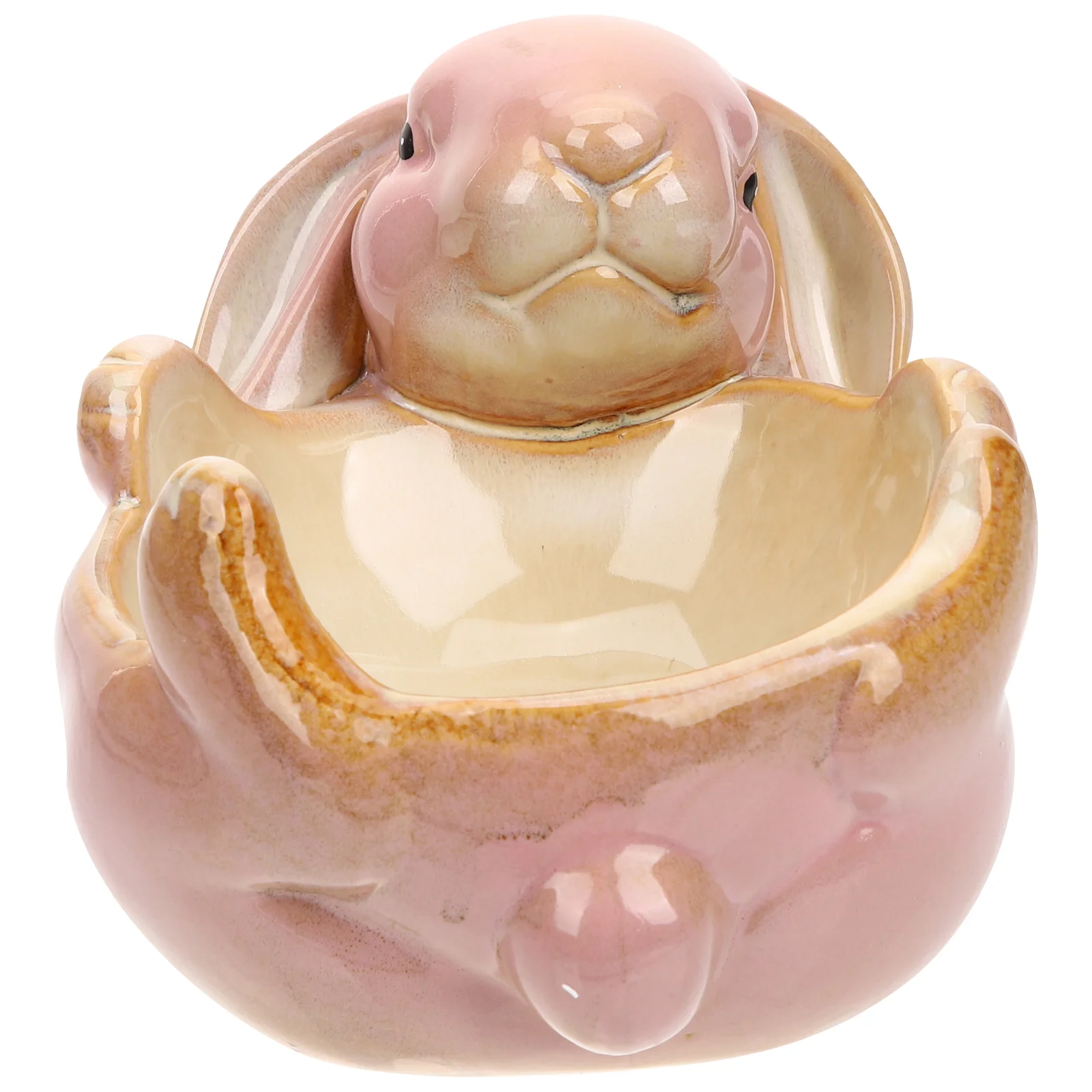 

Tray Jewelry Storage Dish Plate Bowl Bunny Ceramic Organizer Rabbit Catchall Easter Entryway Holder Earring Serving Snack Statue