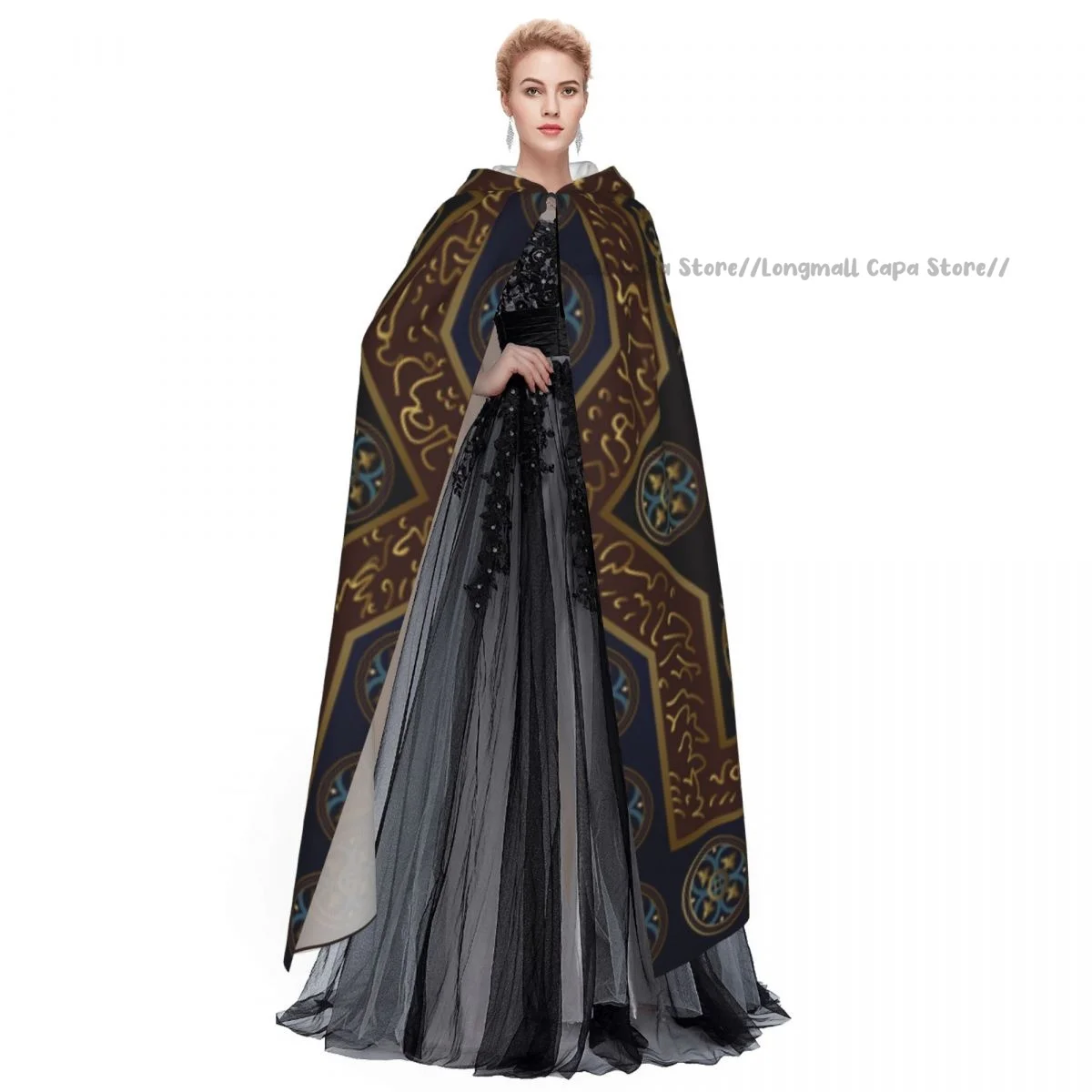 Абстрактный верблюжий плащ с капюшоном для косплея