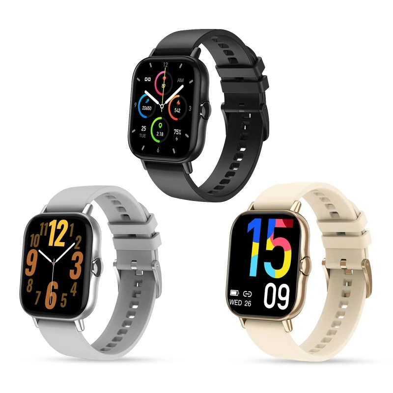 

634A HW3 Smart Watch Heart Rate Blood Pressure Monitor BLE5.0 Wireless Call Sports Bracelet 1.69 inch IP67 Waterproof for Men