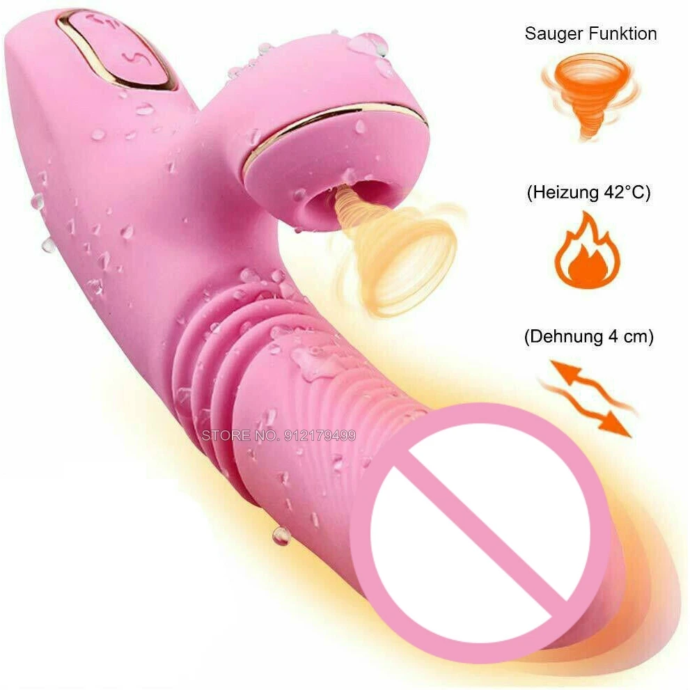

Sex machine toys for woman Thrusting Sucking Vibrator Clit Sucker Oral Vagina clitoris G Spot Masturbation Nipple Stimulation