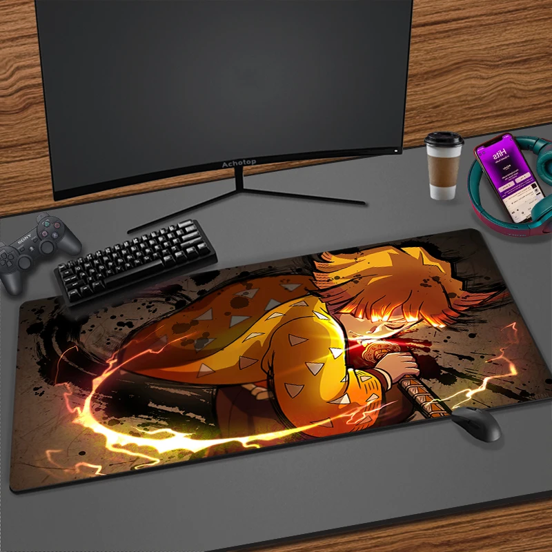 demon slayer kimetsu no yaiba large mouse pad xxl computer gaming mousepad tapis de souris anime pc gamer desk mat pad carpet free global shipping