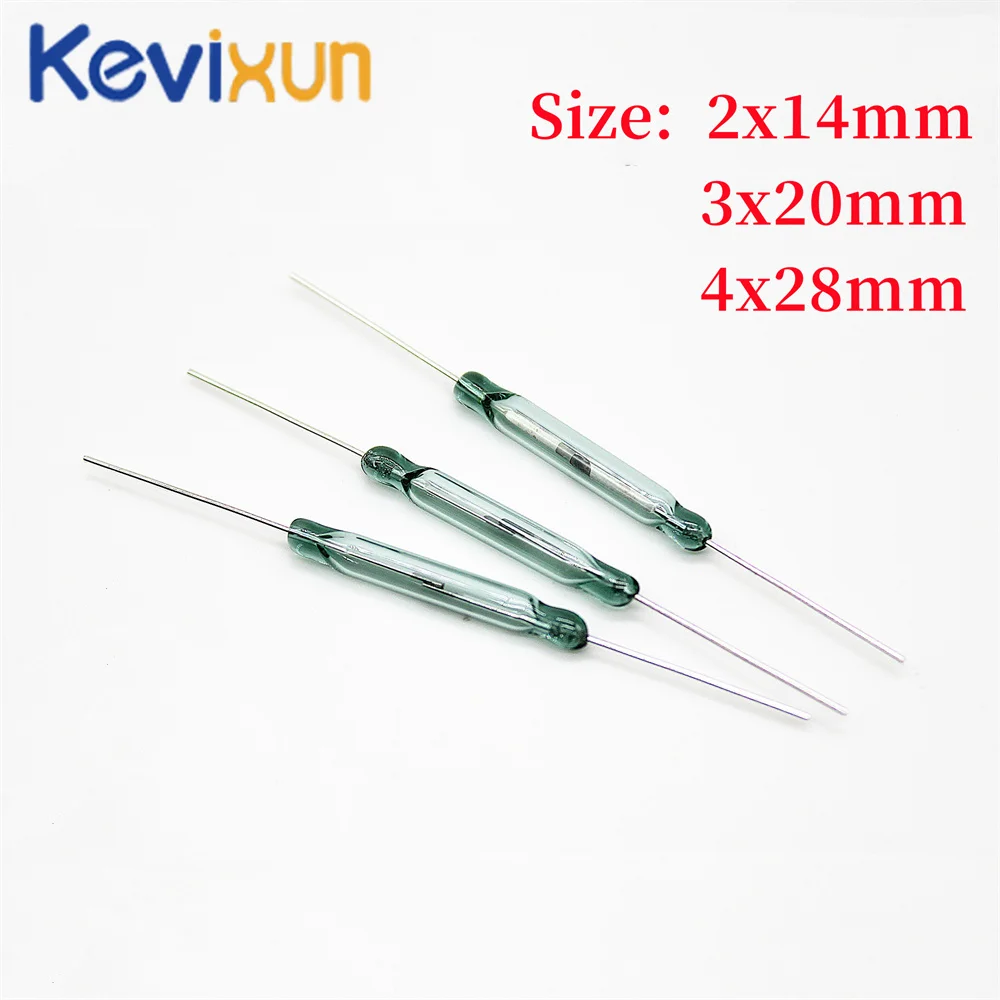 5PCS Reed switch Magnetic Switch 2x14mm 3x20 4x28MM Normally Open Magnetic Induction switch DIY Magnetic Reed Switchs Electronic