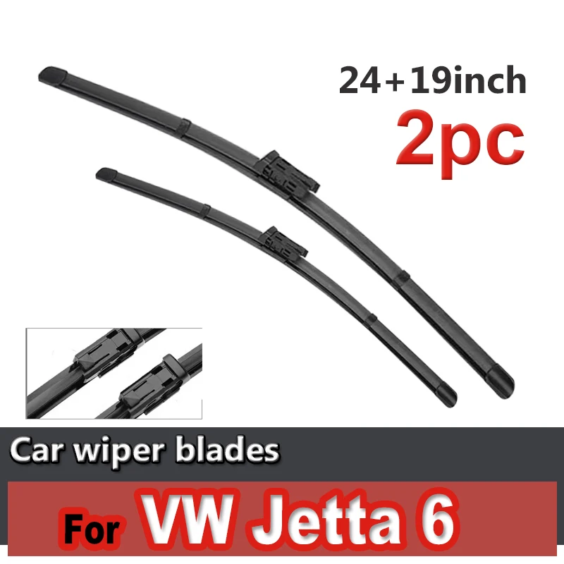 

Wiper LHD & RHD Front Wiper Blades For VW Jetta 6 MK6 A6 Passat CC 2012 - 2018 Windshield Windscreen Front Window 24"19"
