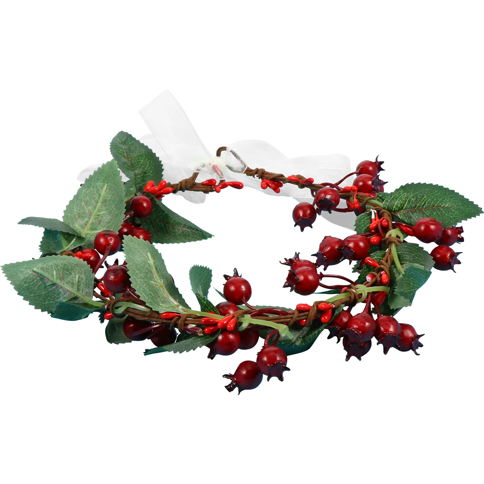 

Flower Christmas Headband Berry Wreath Hair Floral Headbands Festival Hairband Bohemianheadpiece Berries Flowers Ribbon