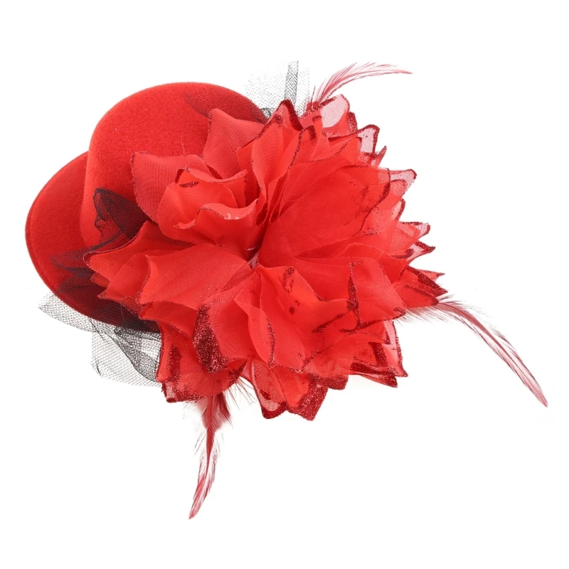 

Детская Вуалетка шляпа маленькая шляпа для девочек головной убор заколка для волос аксессуары