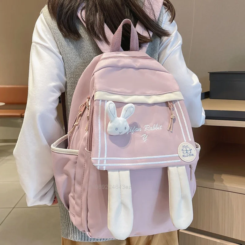 

Schoolbag Girl Fashion Waterproof Cute Backpack Korean Style Harajuku Shoulder Bags Women Teenage Students Bag Messenger Cross