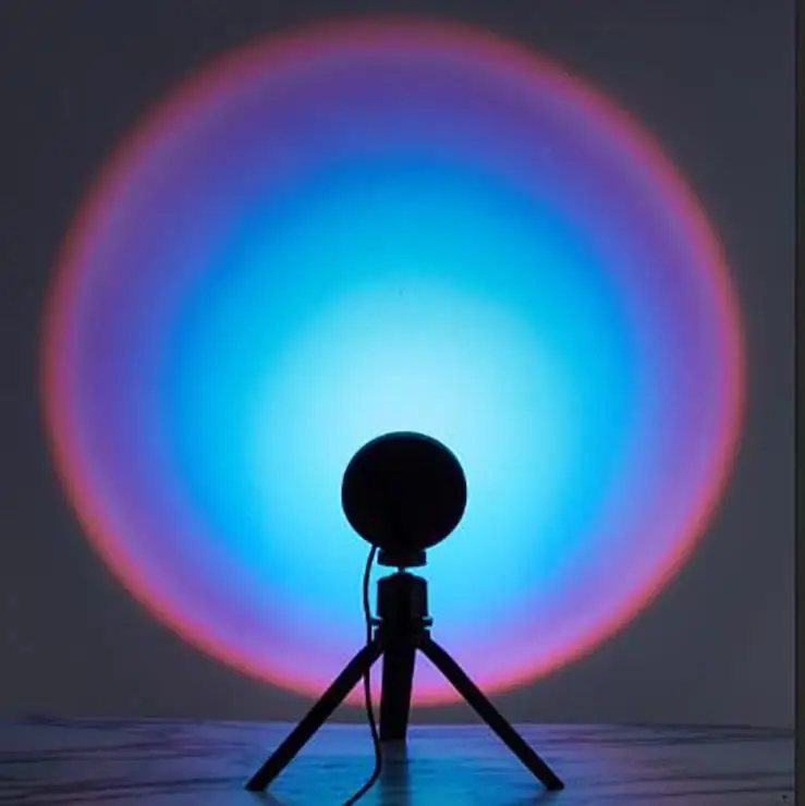 

Dawn Sunset Background Lamp Sunset Table Lamp LED Rainbow Projection Lamp Live Broadcast Creative Projection Atmosphere Lamp