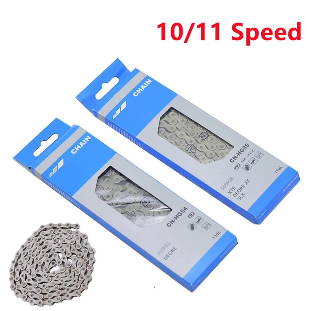 

Mountain Bicycle Chain 10 Speed HG75/11 Speed HG901 MTB Road Bike Chains 116L For KMC-SHIMANO-Sram Cycling Parts Accessories