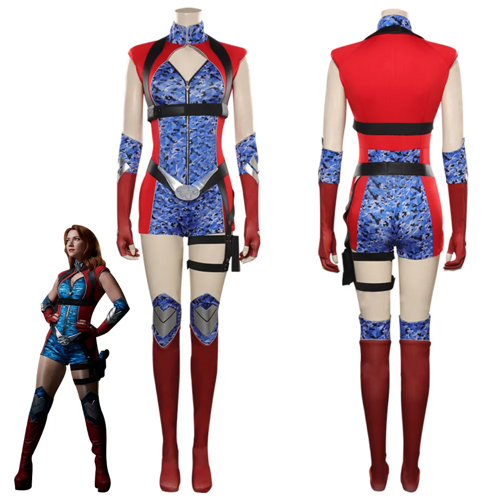 

Female The Boys Firecracker Cosplay Costume For Girls Jumpsuit Bodysuit Fantasy Halloween Carnival Party Women Role Play Suit