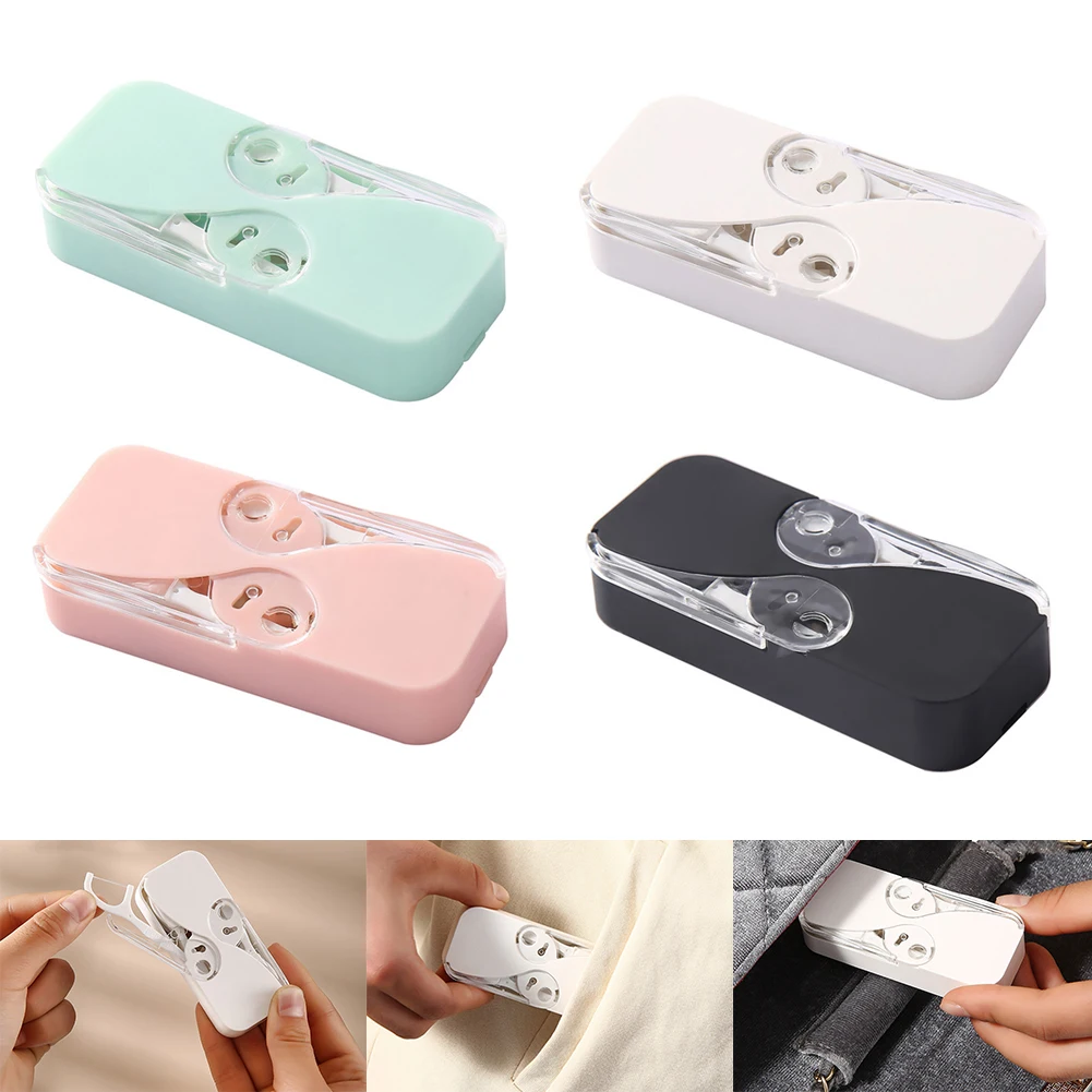 

Portable Floss Storage Box Automatic Mini Floss Dispenser Teeth Pick Case With 12 Floss Sticks Dental Floss Organizer For Travel