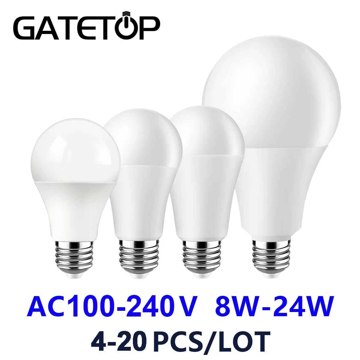 4-20 шт. AC110V/AC220V светодиодные лампы для сохранения энергии E27 B22 свет реальная