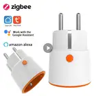 Розетка электрическая Tuya Smart Zigbee, 3680 Вт, 16 А, с пультом ДУ