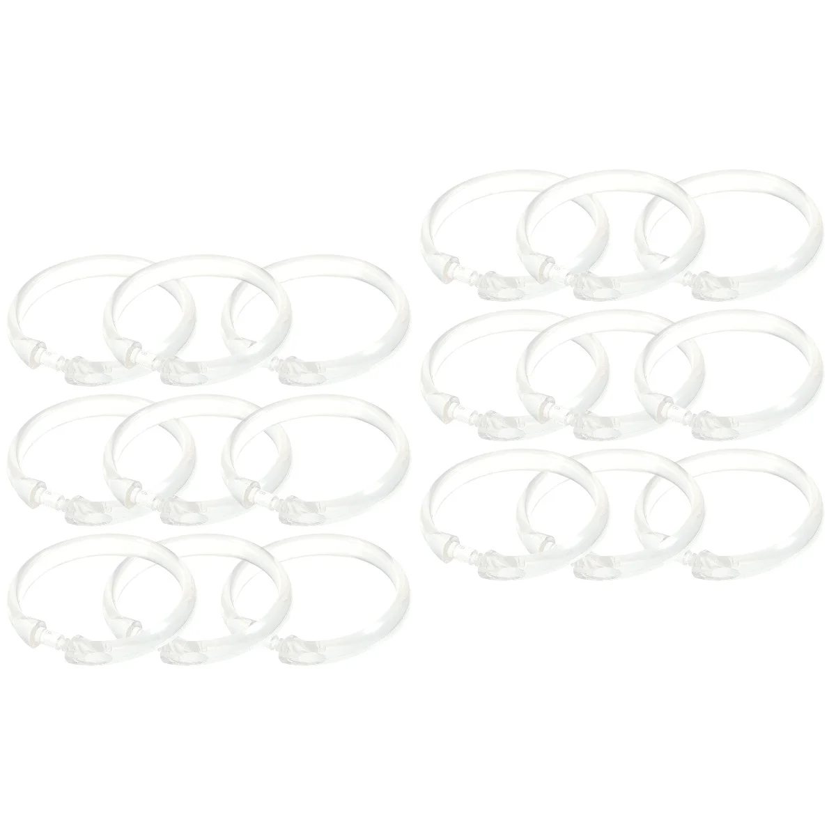

24 Curtain Ring Snap Closure Curtain Hook Bathroom Ring