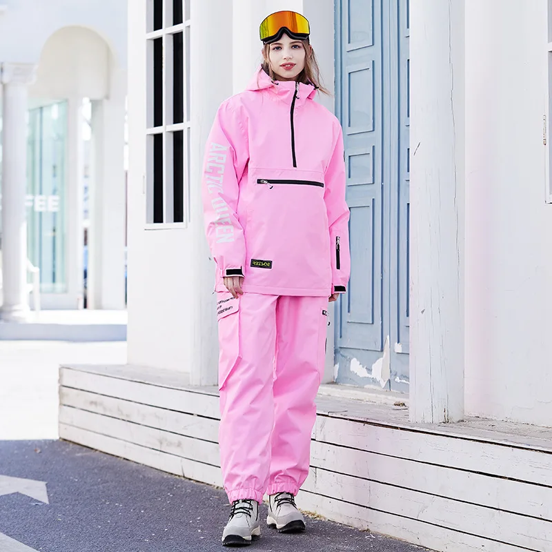 

New Ski Suit Men Women Windproof Waterproof Warm Winter Snow Clothing Female Outdoor Sports Skiing Snowboarding Male Jumpsuit