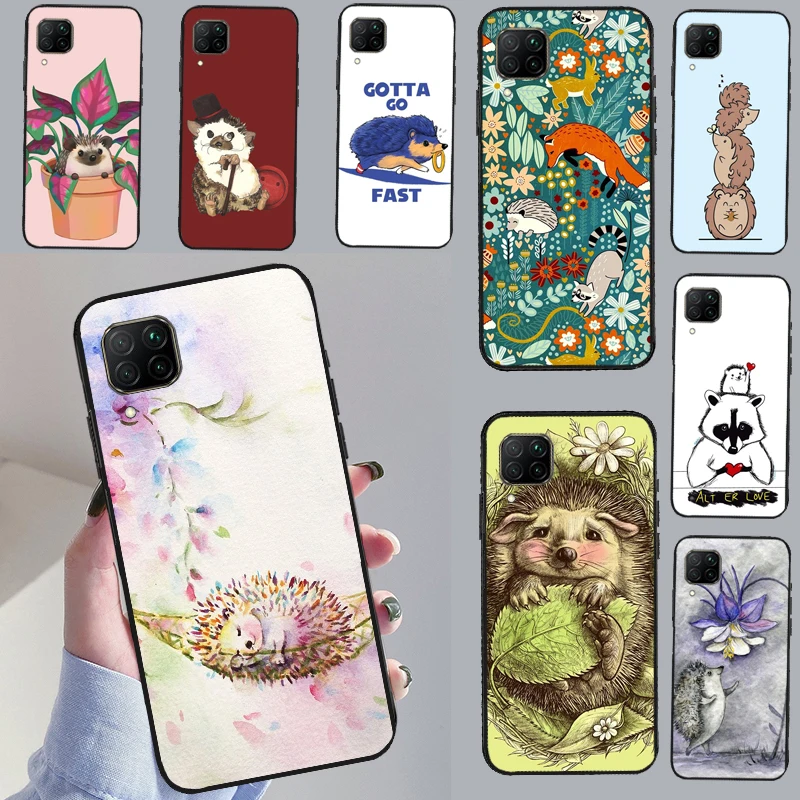 Kawaii Little hedgehog цветной для Honor Magic 5 Pro 50 70 90 X8 X7a X9a Huawei P Smart Nova 9 5T P60 P40 P20 P30 Lite чехол