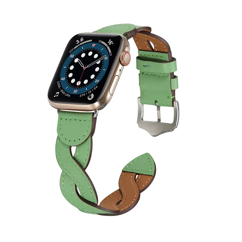 Strap for apple watch 8 45mm leather watch band 41mm 44mm 40mm 49mm 42mm 38mm watchband correa bracelet iWatch ultra series SE 6