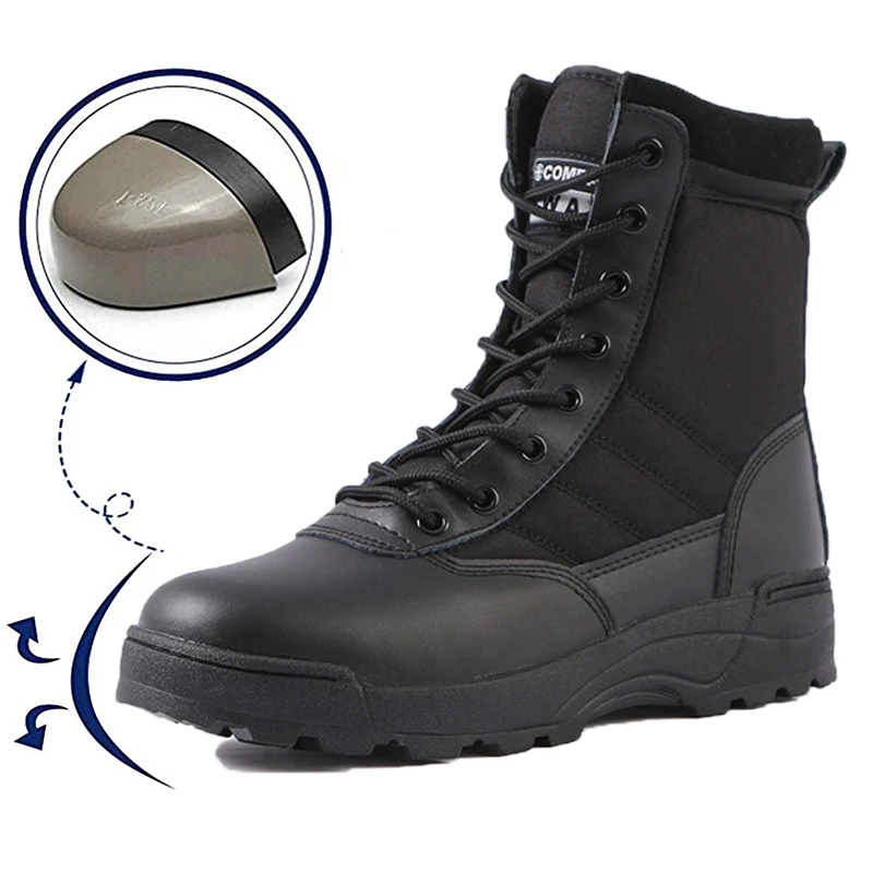 

Походная обувь Военные боевые кемпинговые треккинговые рыболовные походные Нескользящие амортизирующие осенние уличные мужские весенние дышащие туфли