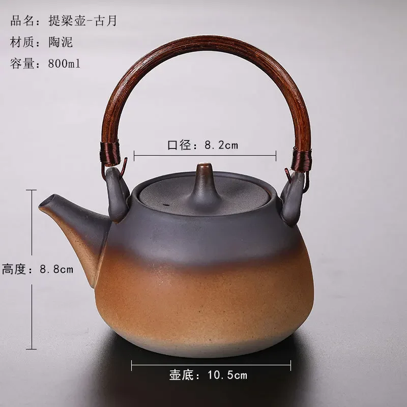 Чай для приготовления печи, бытовой керамический горшок, чайник для приготовления внутреннего луча, электрическая керамическая плита, боковая ручка, размер, чайник емкости