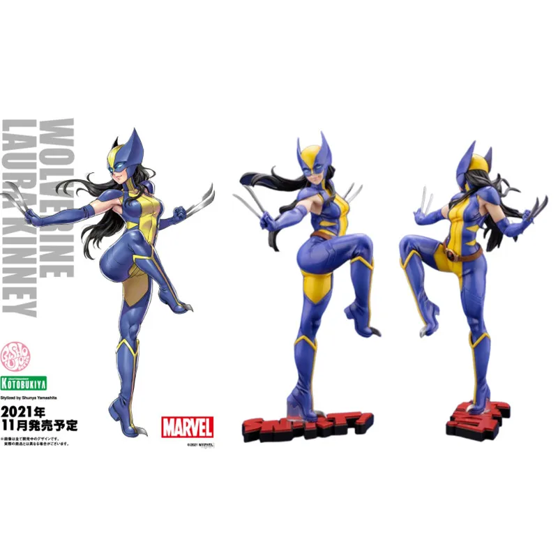 

Kotobukiya Original X-Men Anime Figure WOLVERINE LAURA KINNEY Anime Action Figure Toys For Kids Gift Collectible Model Ornaments
