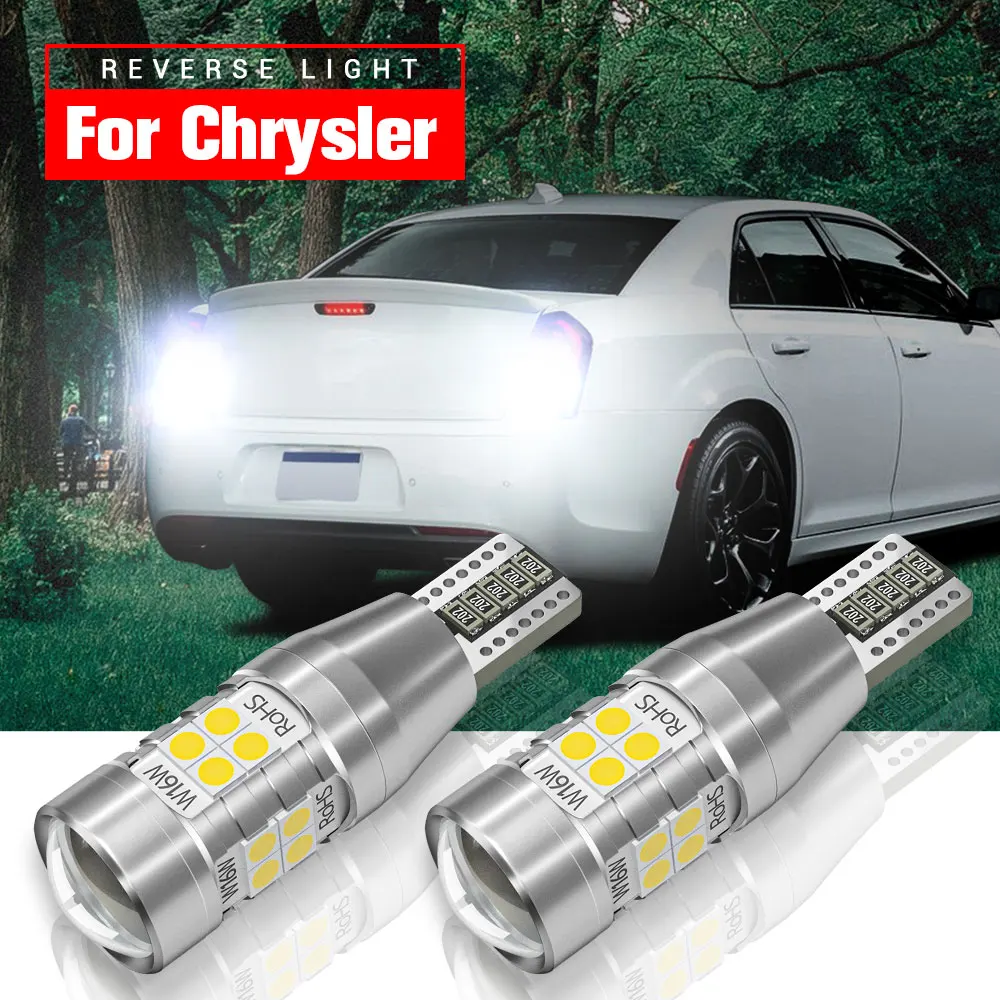 

2pcs LED Backup Light Reverse Lamp Blub W16W T15 921 Canbus Error Free For Chrysler 300C 2013-2015 Sebring 2001-2006