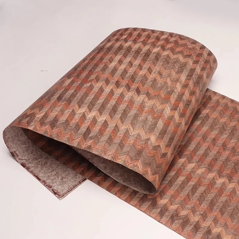 Натуральный Орех Лоскутная древесина искусственный шпон фоновая стена