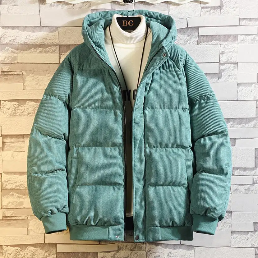 

Warm Thick Men Parka Jacket Winter New Casual Hooded Outerwear Coats Windbreaker Male Windproof Jacket Solid Hip Streetwear Q230
