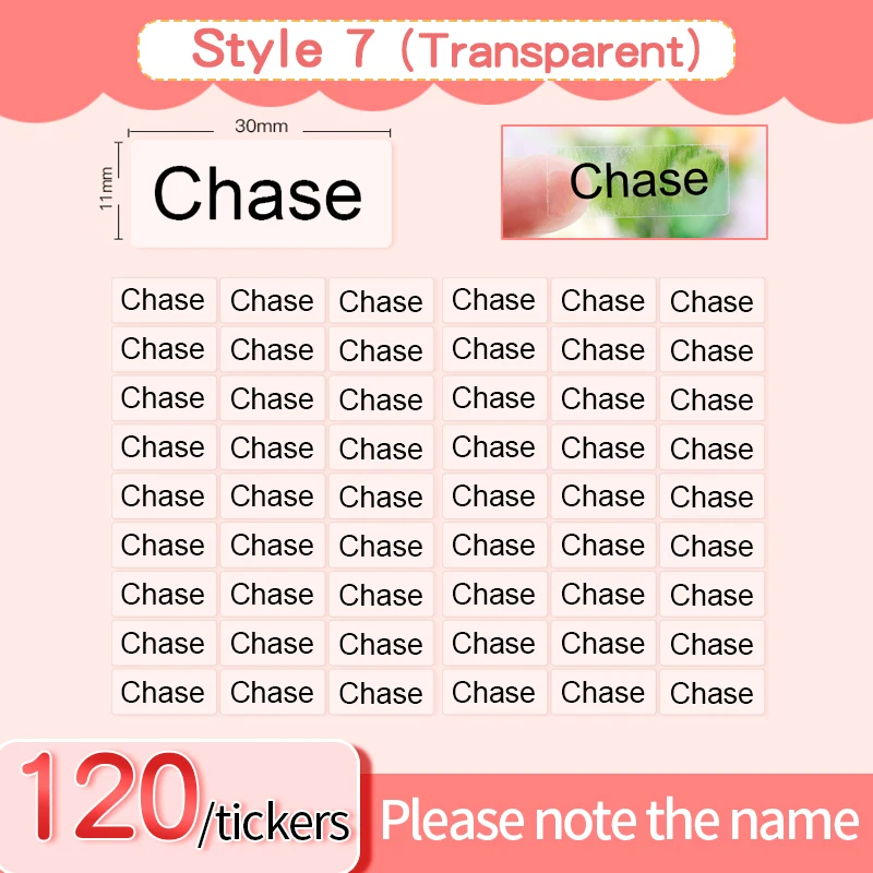 

Персонализированные водостойкие наклейки