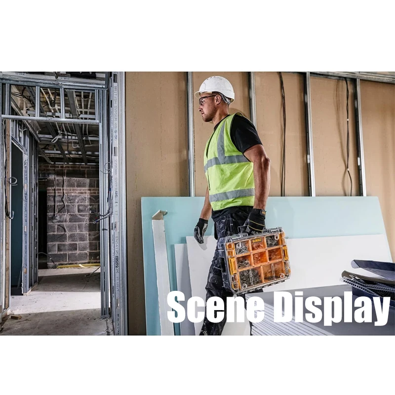 Органайзер DEWALT DWST82968 TSTAK IP54 портативный Штабелируемый прозрачный контейнер для