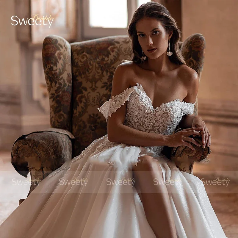 Женское свадебное платье It's yiiya белое кружевное из органзы с вышивкой и вырезом