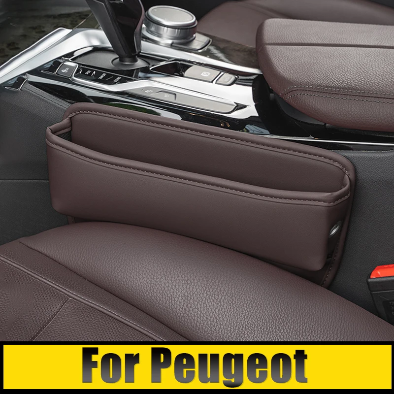 

For Peugeot 206 207 208 306 307 308 T9 408 508 5008 3008 4008 406 407 2008 SW CC GT RCZ Car Seat Crevice Slot Storage Box Bag