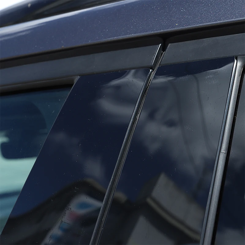 Глянцевая черная Зеркальная Наклейка на дверь и окно для Honda Pilot 2015-2022