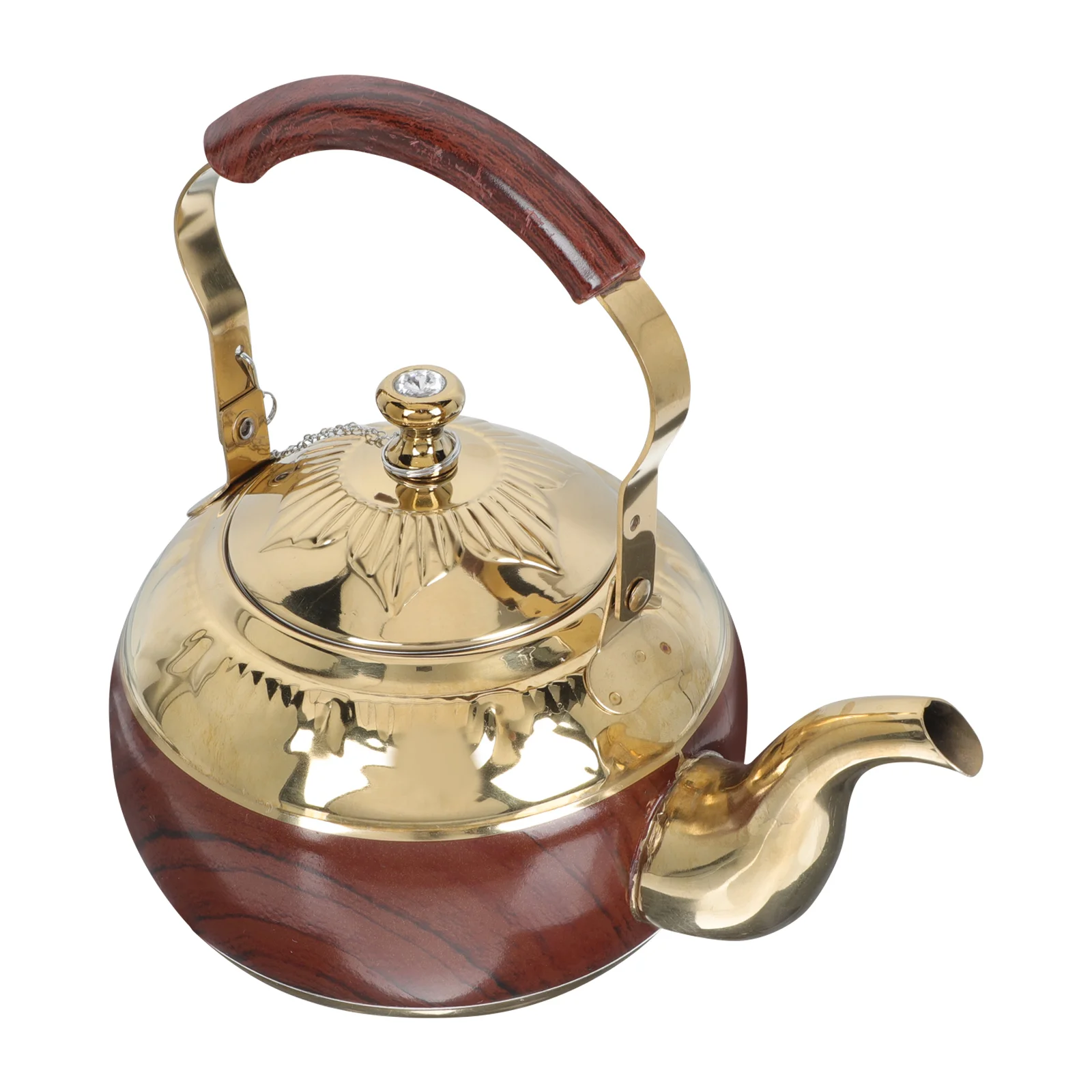 

Stainless Steel Kettle Heat-resistant Teapot Coffee Carafe Water Boiling Hot Retro Holder Handheld