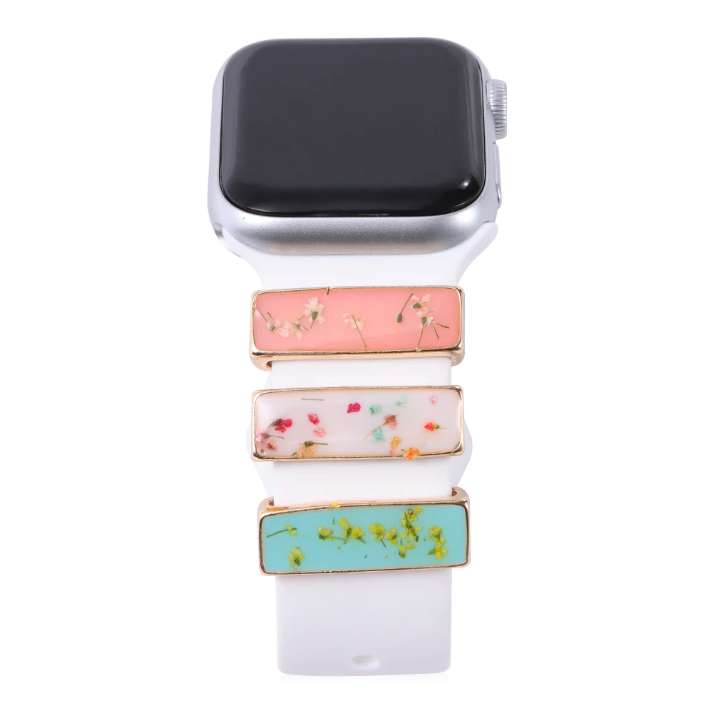 Новинка браслет для часов Apple Watch металлические подвески декоративное кольцо в